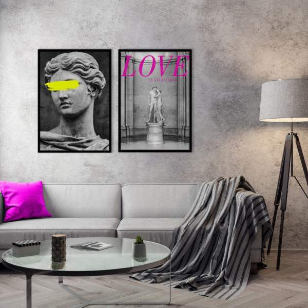Rahmenbild Venus im Wohnzimmer