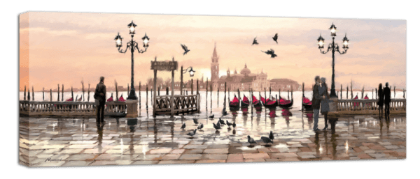 Leinwandbild Venice – Wasserfarben