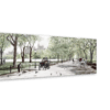 Leinwandbild Central Park – Wasserfarben Ansicht schräg