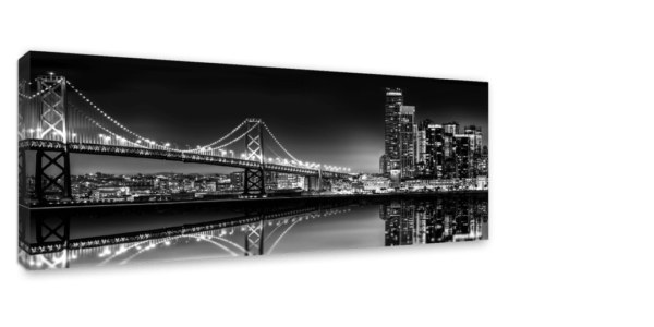Leinwandbild Bridge – Panorama Ansicht schräg